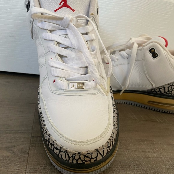 Jordan AF1 Fusion 3 white cement -SOLD- - Picture 6 of 16